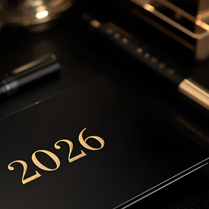 Carte de vœux premium dorure à chaud